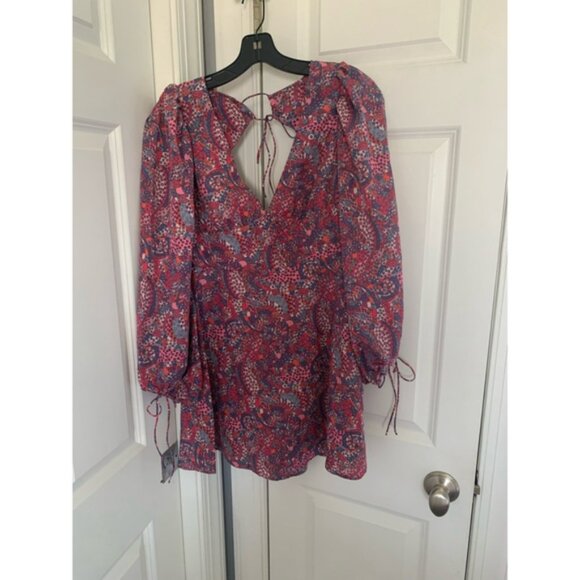 Women's For Love & Lemons Dress Size M Pink Purple - Picture 6 of 7